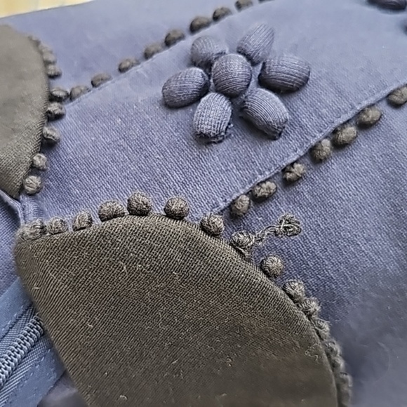 Boden Colette Peter Pan Collar Mod Dress in Navy Blue Size 6L - Picture 9 of 10